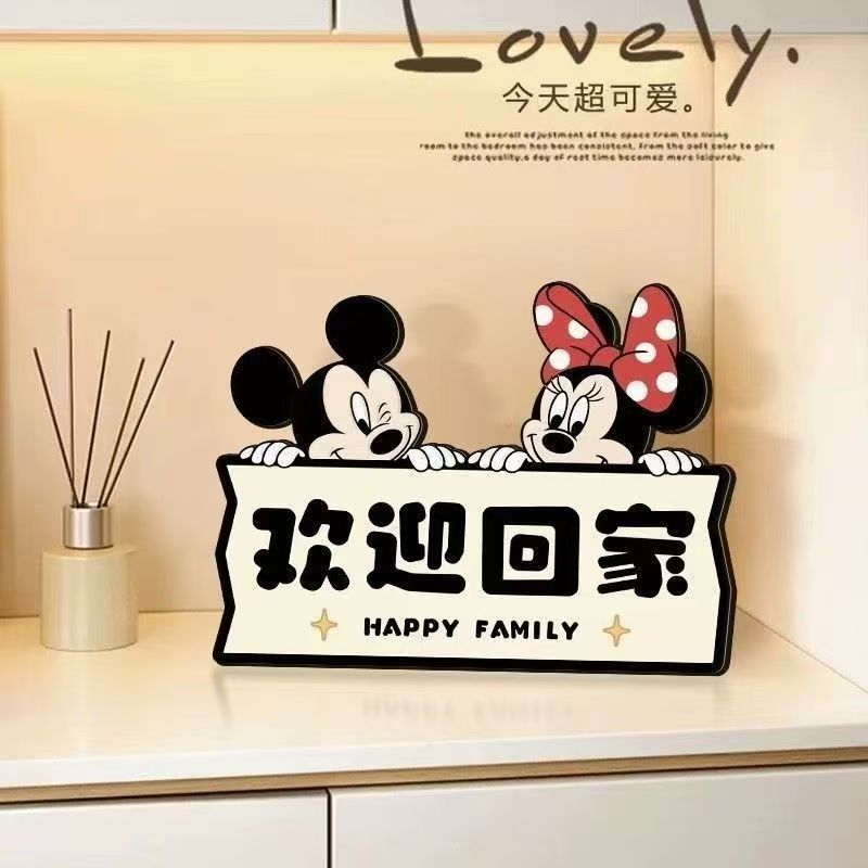 欢迎回家米奇米妮入户玄关摆件