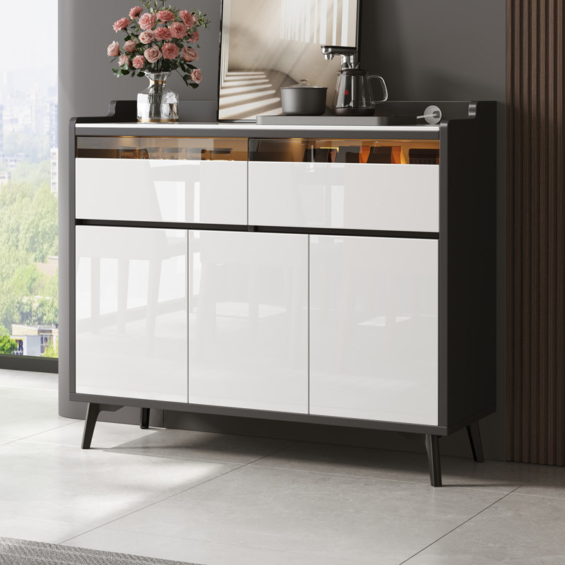 实木餐边柜靠墙一体储物柜家用岩板茶水柜多功能置物柜可下置水桶,住宅家具,餐边柜,淘宝优惠券,粉丝福利购,淘宝优惠卷