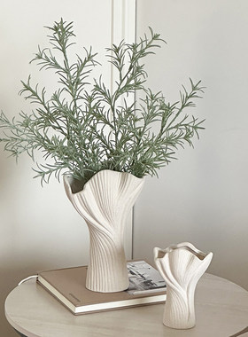 艺术陶瓷花瓶异形摆件轻奢高级感家居客厅玄关桌面装饰软装设计