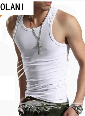 Men Gym Tank Tops Bodybuilding Undershirt Fitness Singlet 男