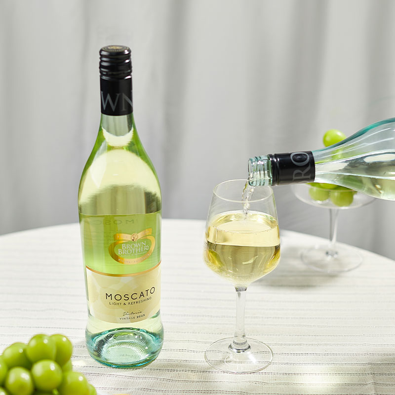 布琅兄弟莫斯卡托甜白低度酒聚餐节日送礼澳洲原瓶进口正品葡萄酒