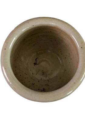 复古做旧古玩工艺品收藏瓷器开片青花麒麟图纹天字小缸摆件