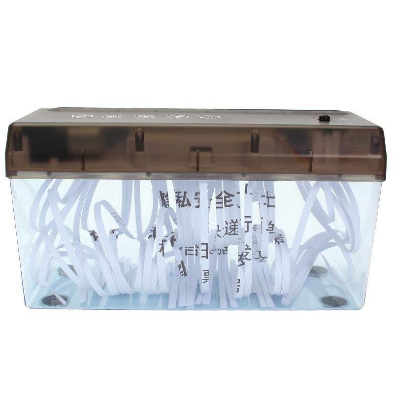 USB迷你电动碎纸机桌面小型A6条状切纸机家用简易办公碎纸机图片
