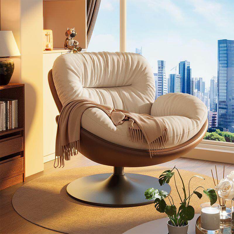 卧室休闲椅单人旋转现代简约家用客厅阳台蛋壳懒人北欧沙发椅沙发