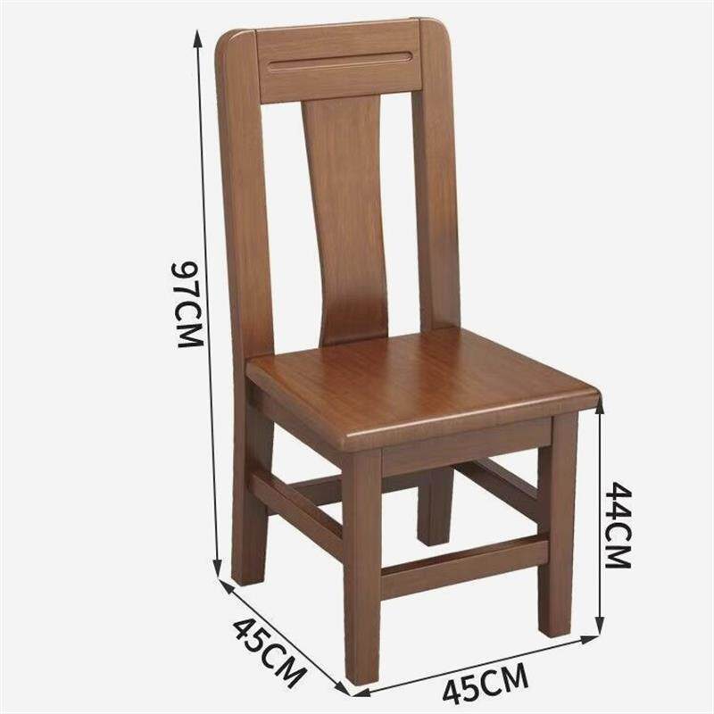 免安装简约中式全实木餐椅家用整装酒店饭店靠背凳子榫卯餐厅椅子