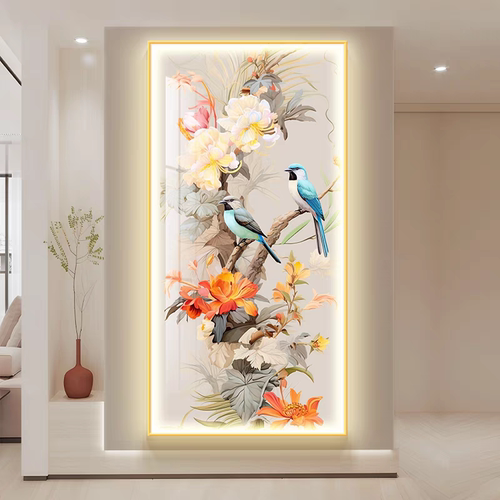 喜上眉梢新中式灯画中古风喜鹊