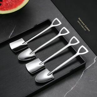 创意不锈钢西瓜勺铁锹勺子雪糕冰淇淋勺甜品勺铲子小挖勺餐具