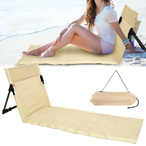 Outdoor Foldable Camping Chair Oxford Cloth Camping Floor Ch