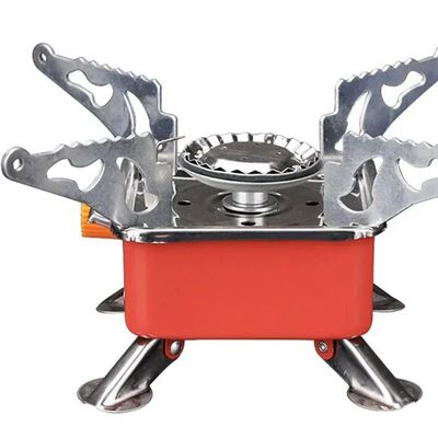 Portable Burner Camping Foldable Windproof Outdoor Gas Tank