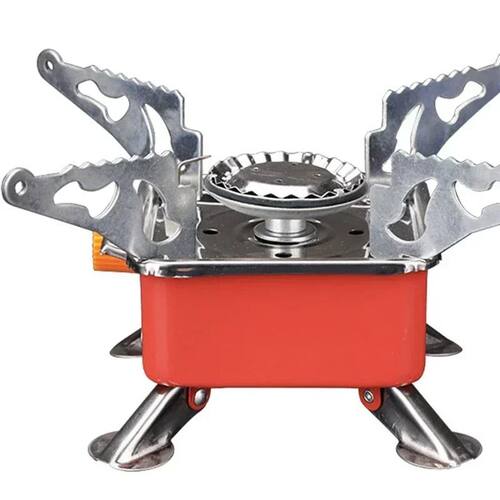 Portable Burner Camping Foldable Windproof Outdoor Gas Tank
