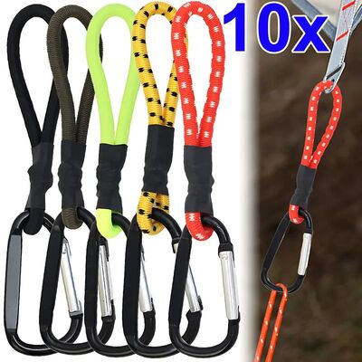 5/10pcs Tent Elastic Rope Cord Hook Versatile Outdoor Campin