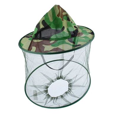 Camouflage Beekeeping Protective Bee Hat Insect Mesh Face Ha