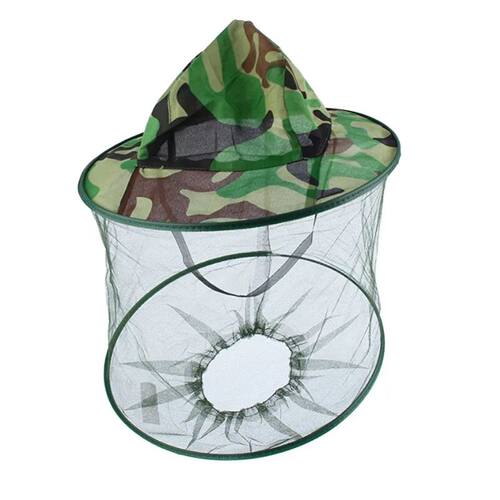Camouflage Beekeeping Protective Bee Hat Insect Mesh Face Ha