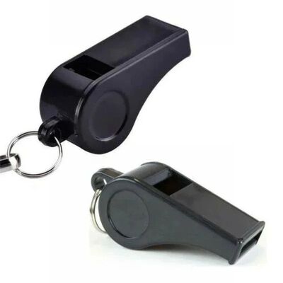 High Quality Black Whistle Referee Game Halter Whistle Outdo