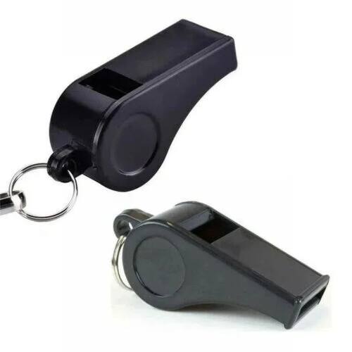 High Quality Black Whistle Referee Game Halter Whistle Outdo