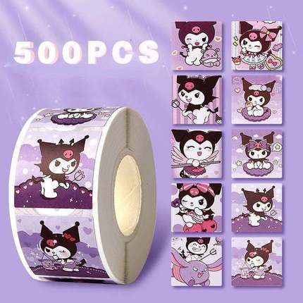 500 PCS Sanrio Hello Kitty Cartoon Sticker Cute Cartoon Kuro