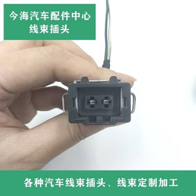 长城哈弗H5H3H6喷水电机插头腾翼C30炫丽雨刮喷水壶喷水马达插头