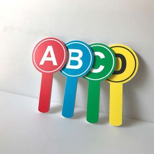 KT板拍卖会手举牌数字牌字母表情牌笑脸牌异形文字拍照道具评委牌