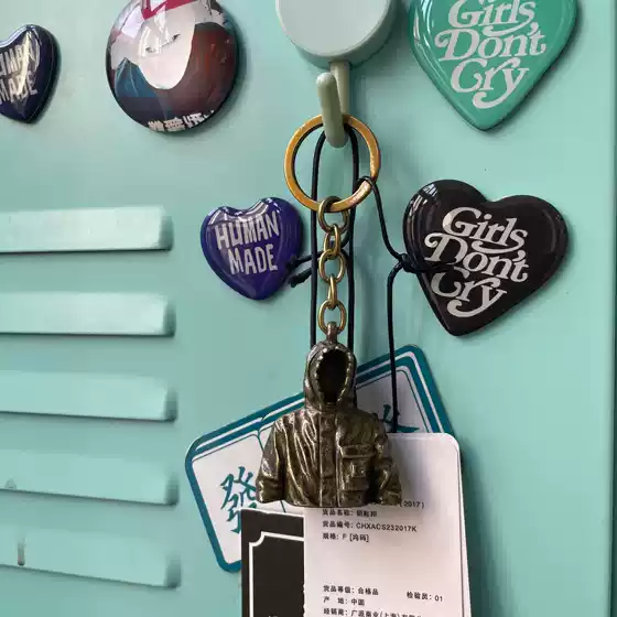 Fashionable Brand Carhartt Wip Siberian Keychain Accessories Metal Creative Personalized Accessories Pendant