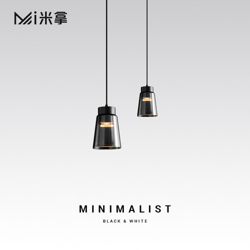 米拿意式极简床头吊灯创意个性吧台过道玄关客厅玻璃小灯现代氛围