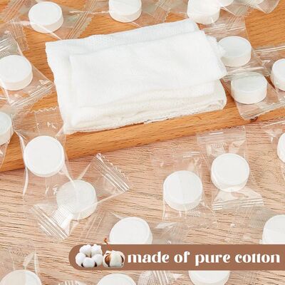 50/100/200 compressed towel cotton mini hand wet wipes sheet