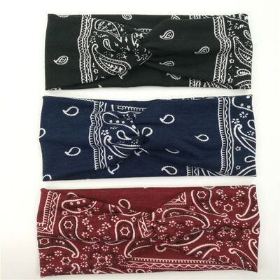 Solid Cross Headbands for Woman New Hairband Print Elastic S