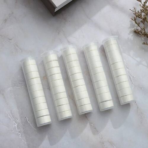 10PCS Tube Packd Portable Facial Towel Compressed Towel Disp