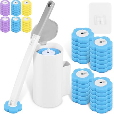 18/36Pcs Disposable Toilet Brush Wall Mounted Toilet Brush w