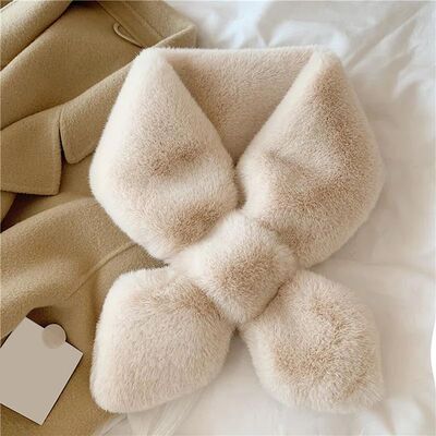 Fake Rabbit Fur Collar Scarf Women Keep Warm Thickening Fur