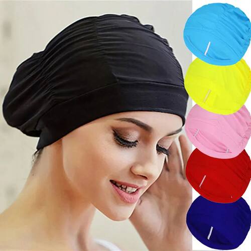 Swimming Hat Women Unisex Girls Long Hair Bathing Cap Swimmi