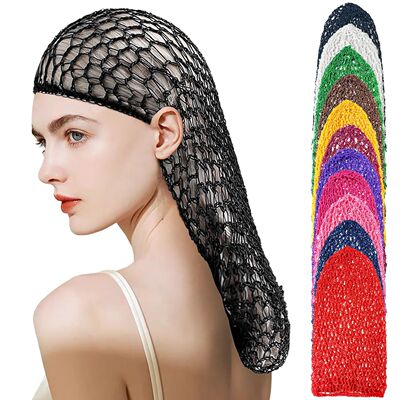 Fashion Women Crochet Hair Snood With Elastic Edge Long Hair