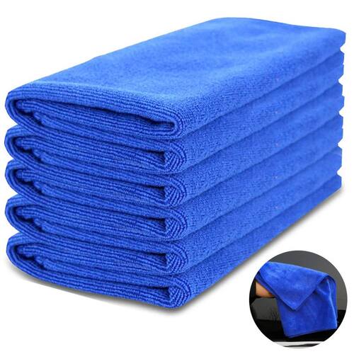5Pcs Microfiber Towels Suede Cloths Auto Car Motorcycle Clea