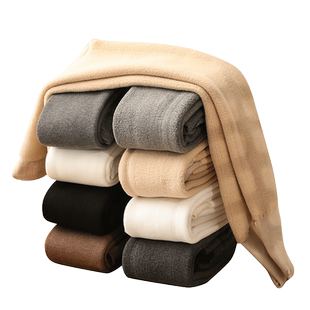 秋冬女童连脚裤袜加绒宝宝加厚黑色踩脚保暖打底连裤袜中大童外穿