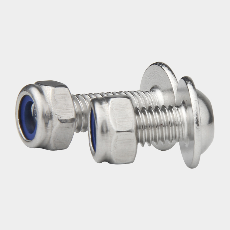 M6M8M10 304不锈钢圆头带垫螺钉防松螺母组合圆头带介内六角螺丝