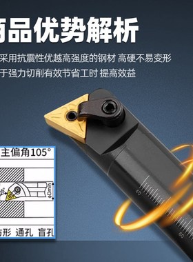 105度数控外圆车刀刀杆三角形排刀杆MTQNR/MTQNL2020K16/2525M16