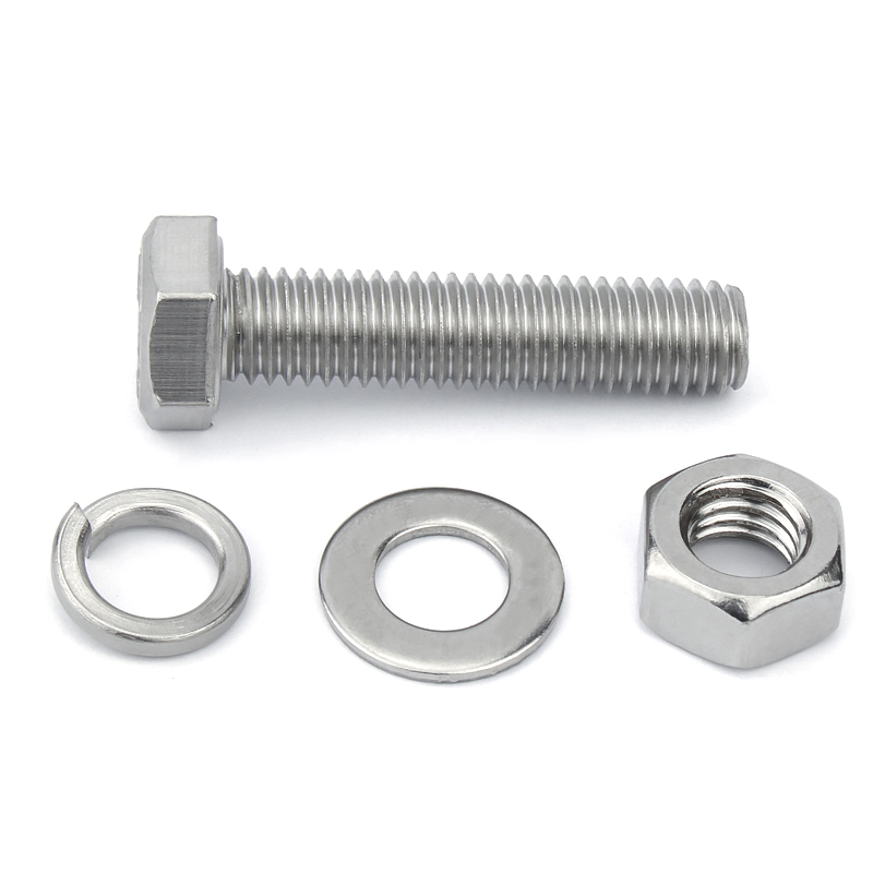 316不锈钢外六角螺栓螺丝螺母套装大全组合M4M5M6M8M10M12M16-M24