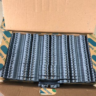 不滑丝轨道端 2.5平方电压线端子导轨式 铜件UK3N接线端子排UK