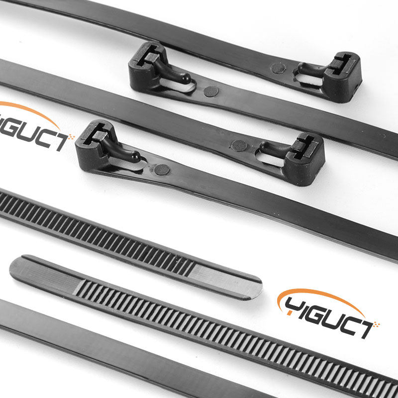 可松尼龙扎带塑料活动卡扣白黑色重复多次使用便携可拆卸捆扎线带