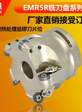 EMR5R铣刀盘R5圆鼻铣刀盘CNC数控刀盘EMR5R-50-22-4T 5R63-5T刀头