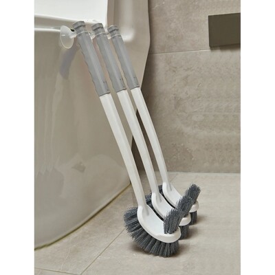 Long Handled Toilet Brush Suction Cup Type Hole Free Wall Mo