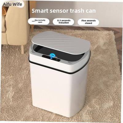 15/18L Smart Sensor Trash Can Automatic Electric Trash Bin