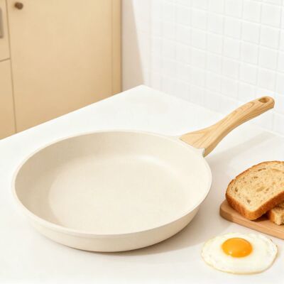 Aluminum Wok Easy to Clean Frying Pan Non Stick Frying Pan K