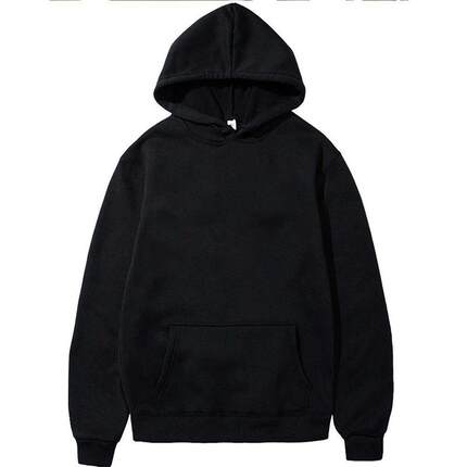 Men's Hoodies Pullover Classic Black Hoodie for Men Casu