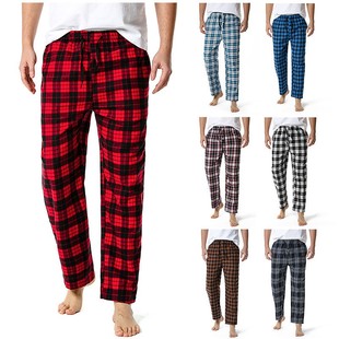 Fashion Men s Casual Plaid Loose Sport Plaid Pajama Pants