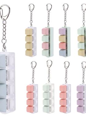 Button Keycap Fidget Keychain 4 Keys Keyboard Decompression