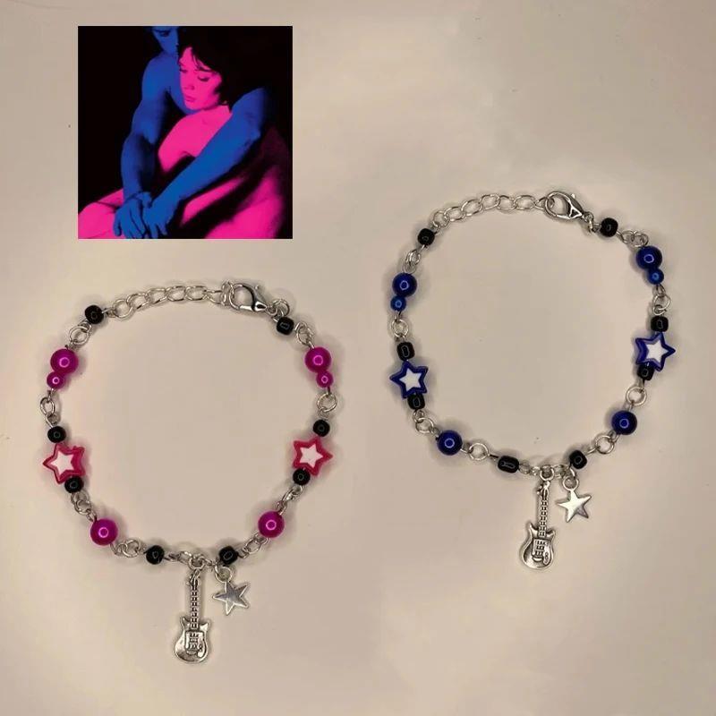 New Pcs Set YK Couple Bracelets TV Girl Matching Bracelets