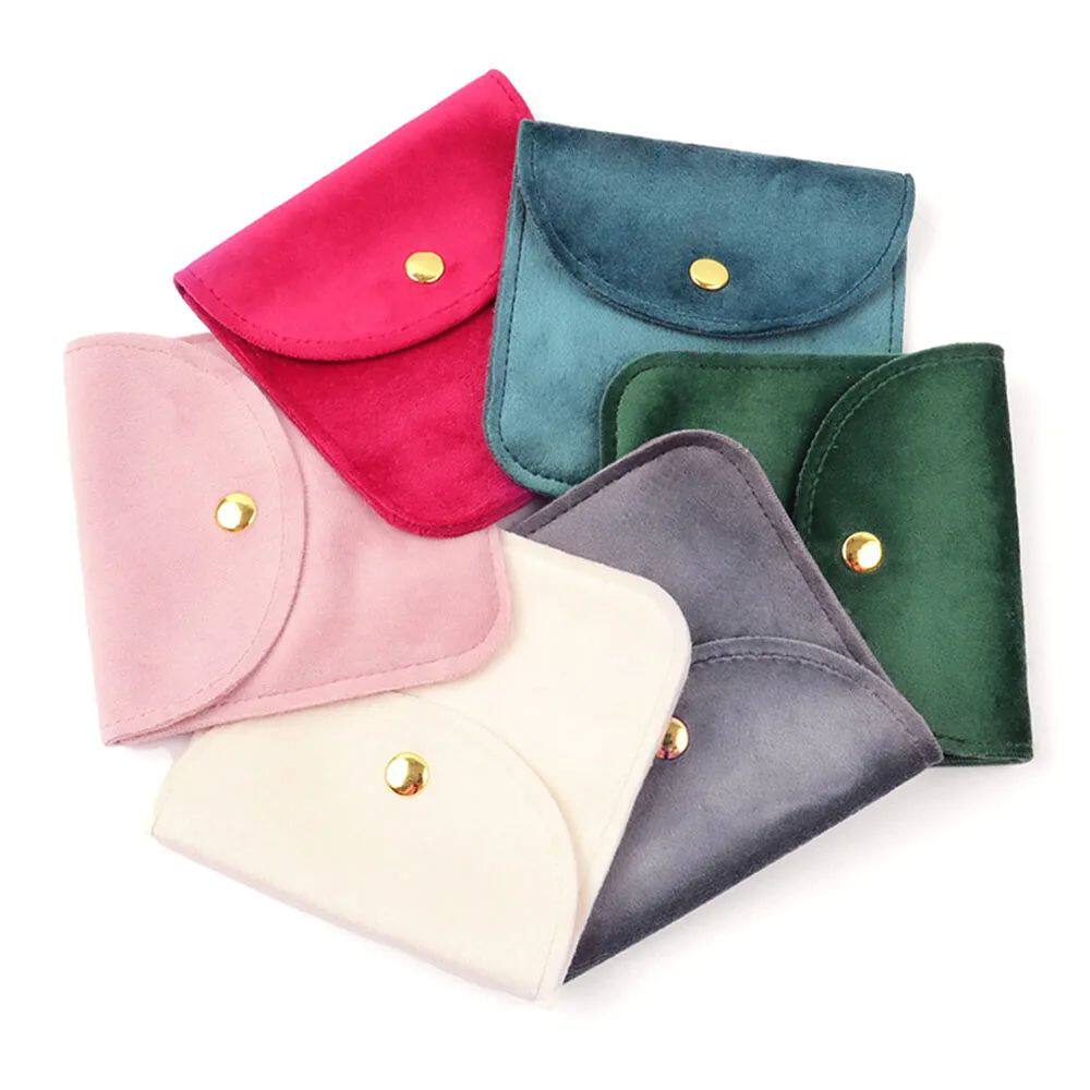 1pc Jewelery Pouch Packaging Bag Soft Velvet Gift Bracelet N - 实物图