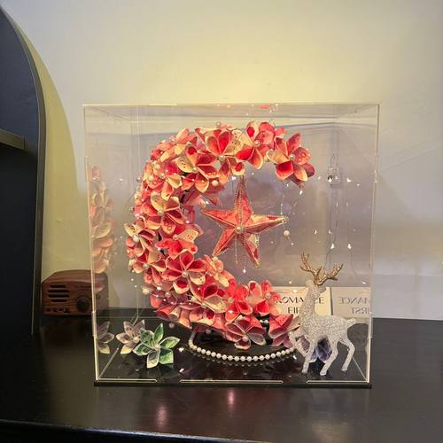 情人节月亮有钱花手工diy材料包送女友闺蜜生日礼物元旦新年礼物