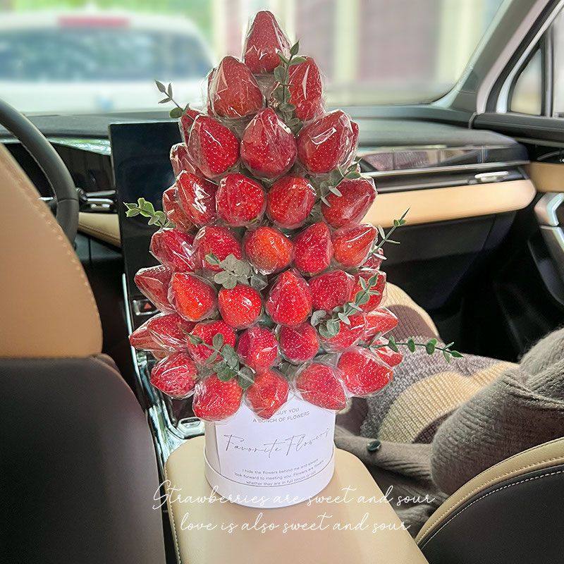 圣诞节diy草莓圣诞树水果花束礼品平安夜创意礼物装饰送女友闺蜜