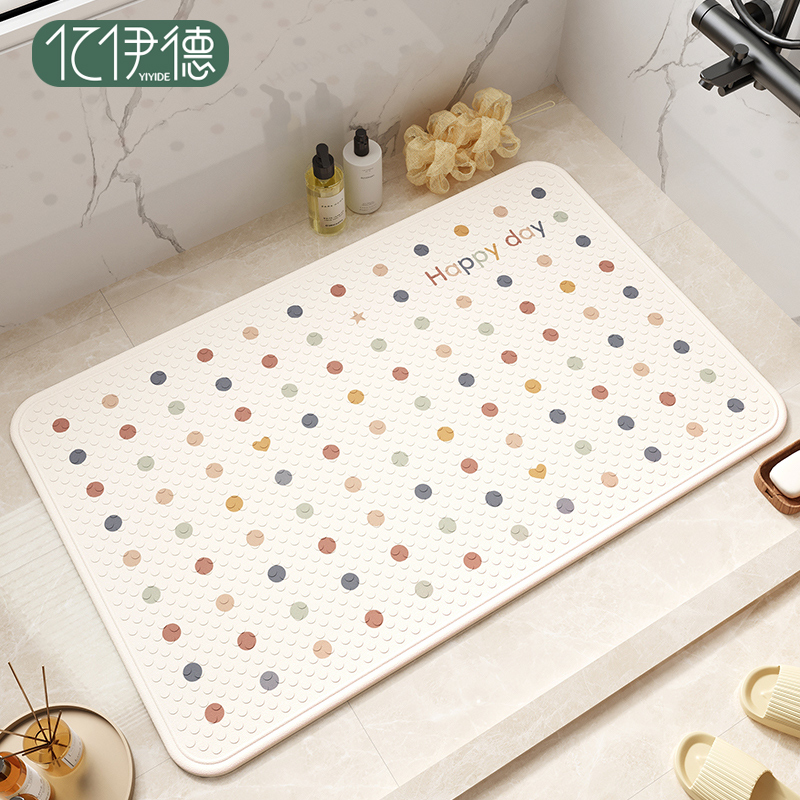 浴室地垫洗澡专用防摔脚垫卫浴厕所淋浴防水吸盘垫子卫生间防滑垫